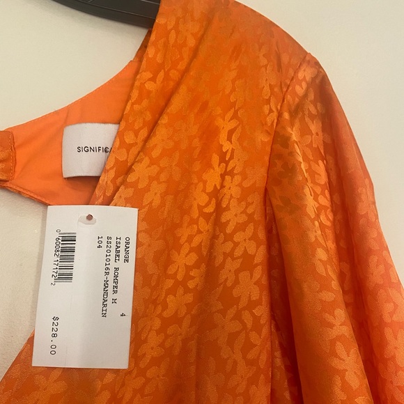 Significant Other Orange Isabel Romper - Picture 5 of 7